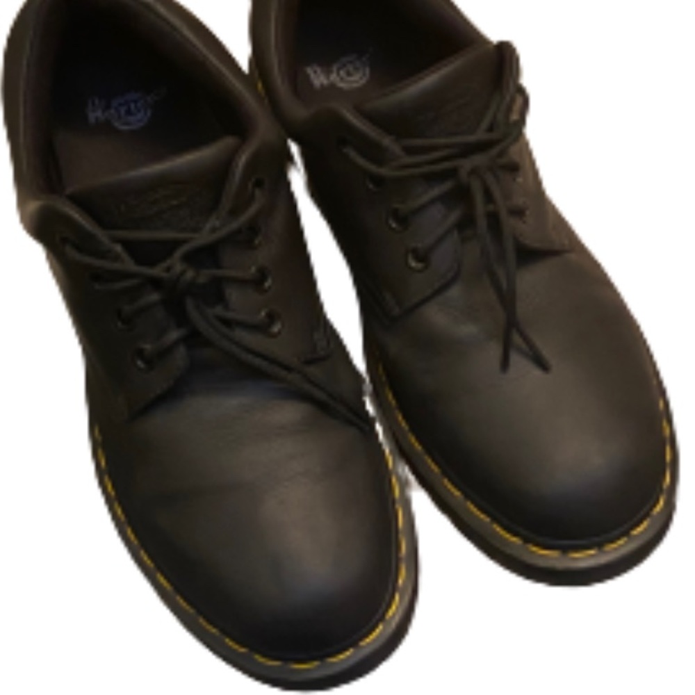 Dr. Marten Boston Chukka loafer men’s 12 black leather low top shoes EUC